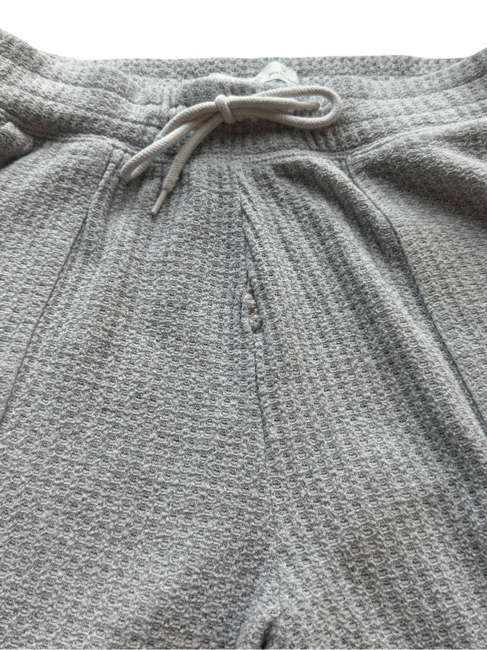 Gilly Hicks Light Gray Ribbed Drawstring Joggers - Picture 3 of 4